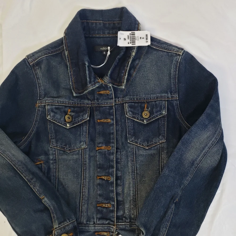 Nwt Millau Fall 2009 Denim Crop Jacket Womens S - Picture 4 of 6